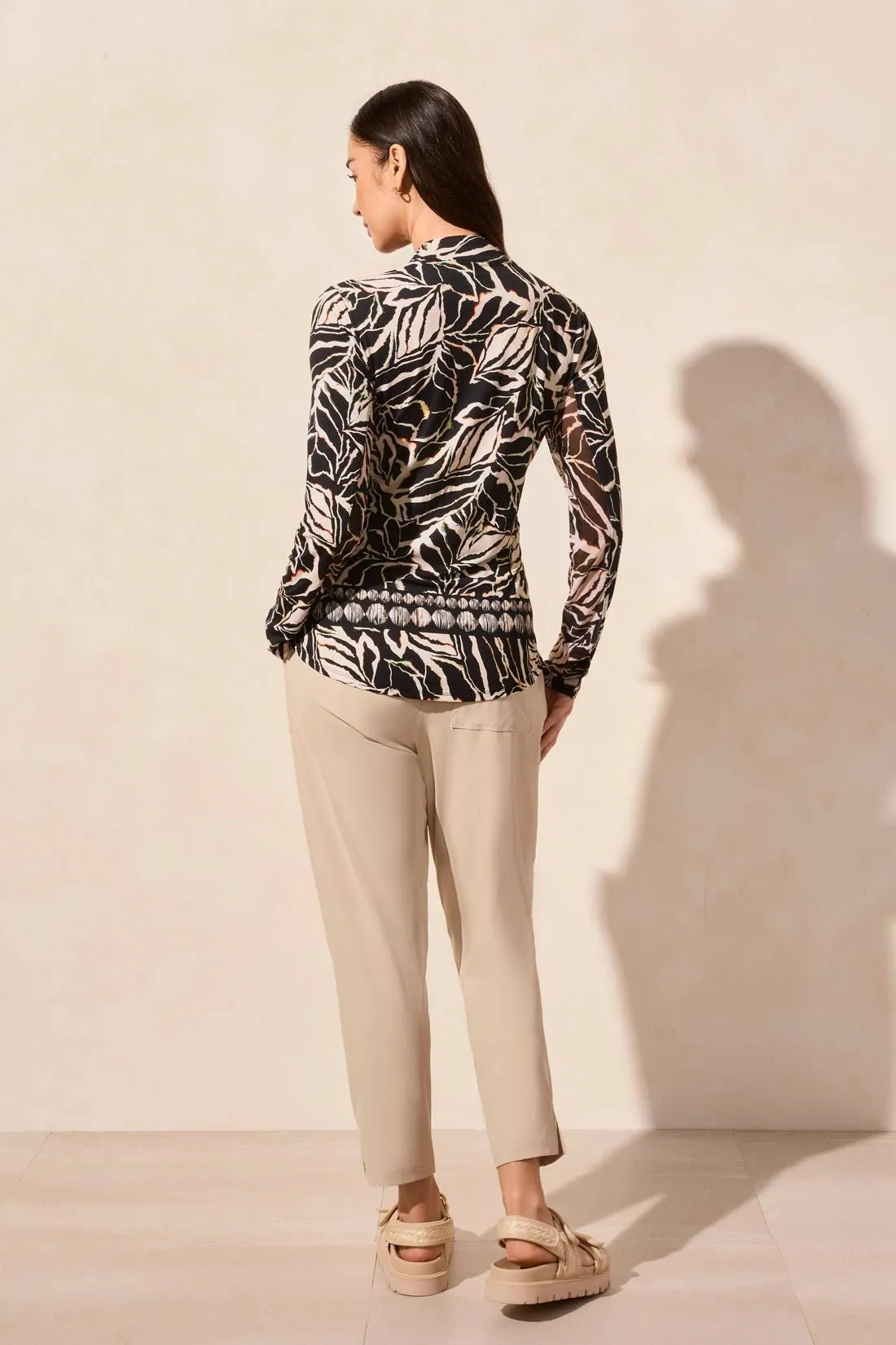 UPF 50+ Performance Stretch Long Sleeve Quarter-zip Top-Sanddune sold by Tribal product image thumbnail 4