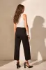 Ponte High Rise Capris With Pockets-Black sold by Tribal