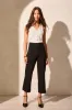 Ponte High Rise Capris With Pockets-Black sold by Tribal
