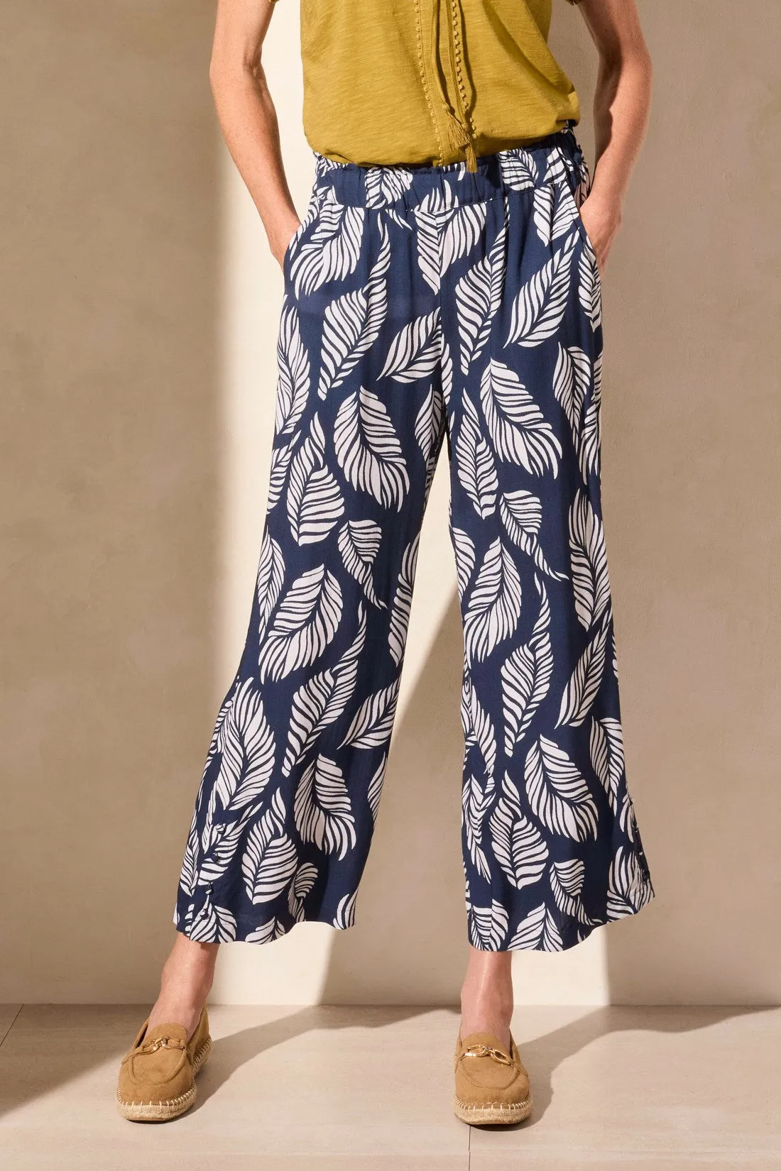 Pull-On Wide Leg Ankle Pant-Indigo sold by Tribal product image thumbnail 3
