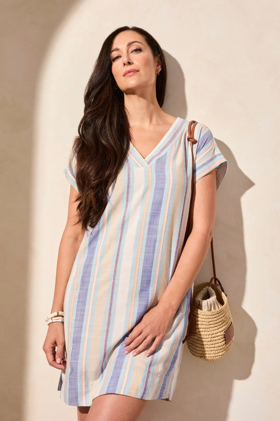 Short-Sleeve Dolman Tunic Dress-Oasis sold by Tribal