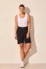 Sleeveless Scoop Neck Cotton Top-White sold by Tribal
