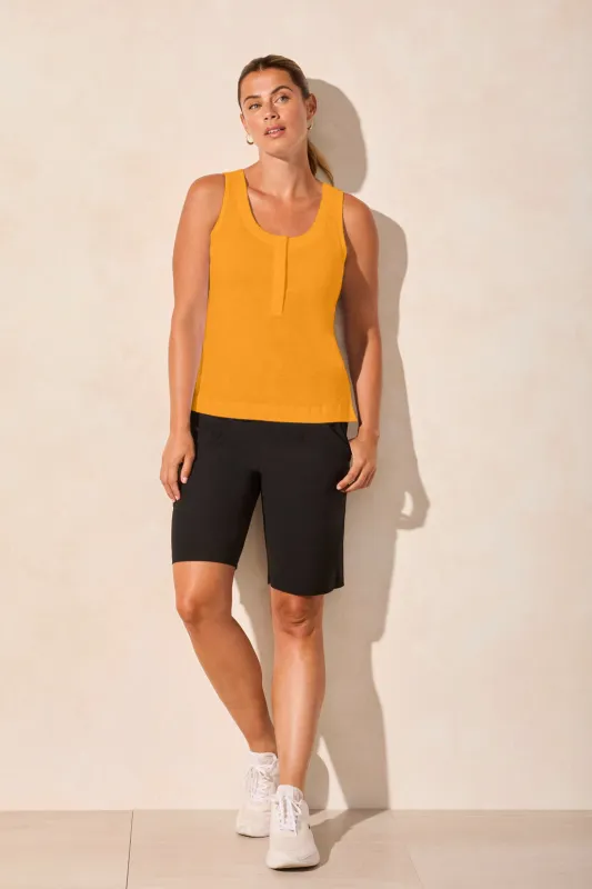 Sleeveless Scoop Neck Cotton Top-Sunlight sold by Tribal
