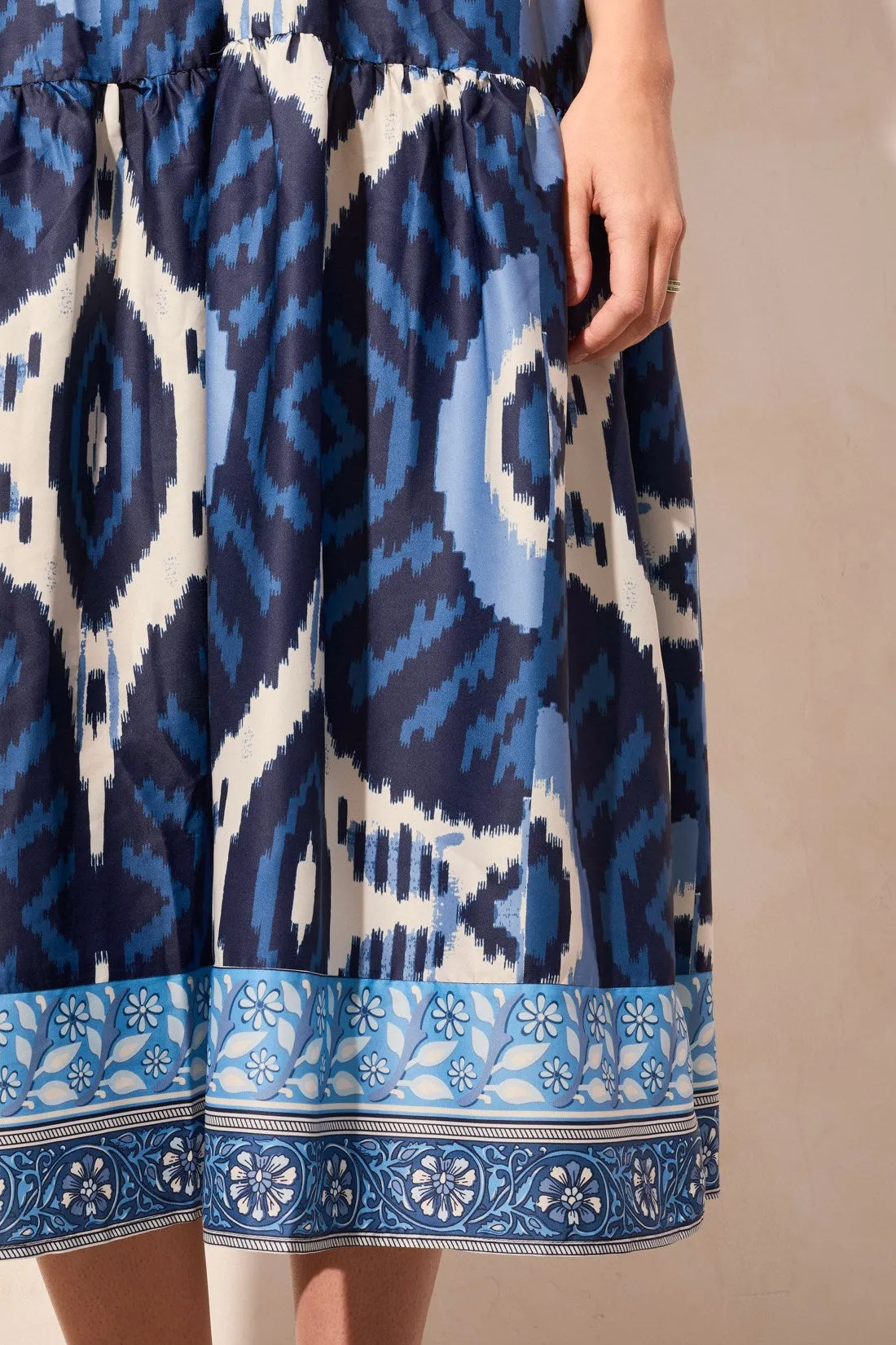 Printed Maxi Dress With Shoulder Ties-Nautical sold by Tribal product image thumbnail 4