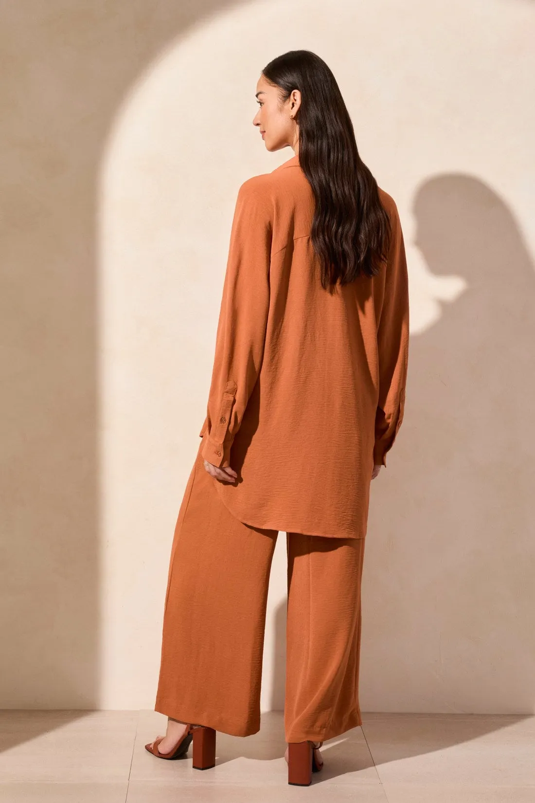 Stretch Woven Flowy Raglan Sleeve Shirt-Desertsand sold by Tribal product image thumbnail 4