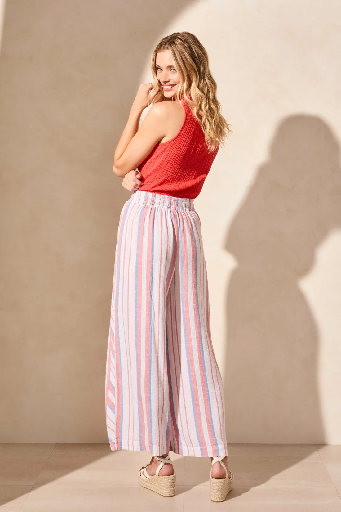 Pull-On Flowy Wide Leg Pants With Pockets-Sailboat sold by Tribal product image thumbnail 4