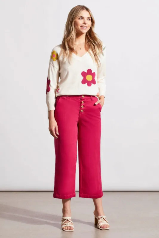 AUDREY BUTTON-FLY WIDE LEG JEANS-Daiquiri sold by Tribal