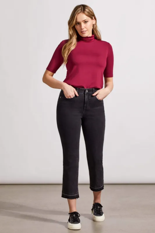 Sophia Curvy Micro Flare Jeans-Dusty Black sold by Tribal