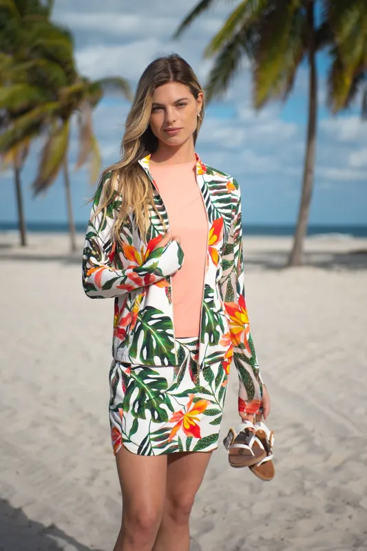 Upf 50+ Performance Stretch Printed Pull On Skort-Koloa sold by Tribal