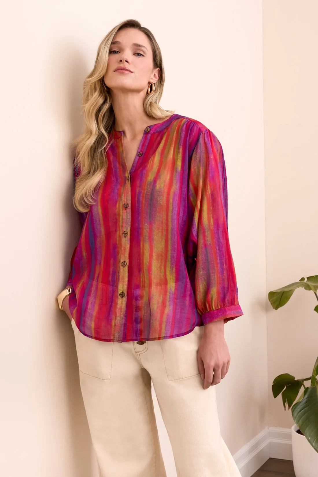 Flowy Dolman Sleeve Blouse-Tangored sold by Tribal
