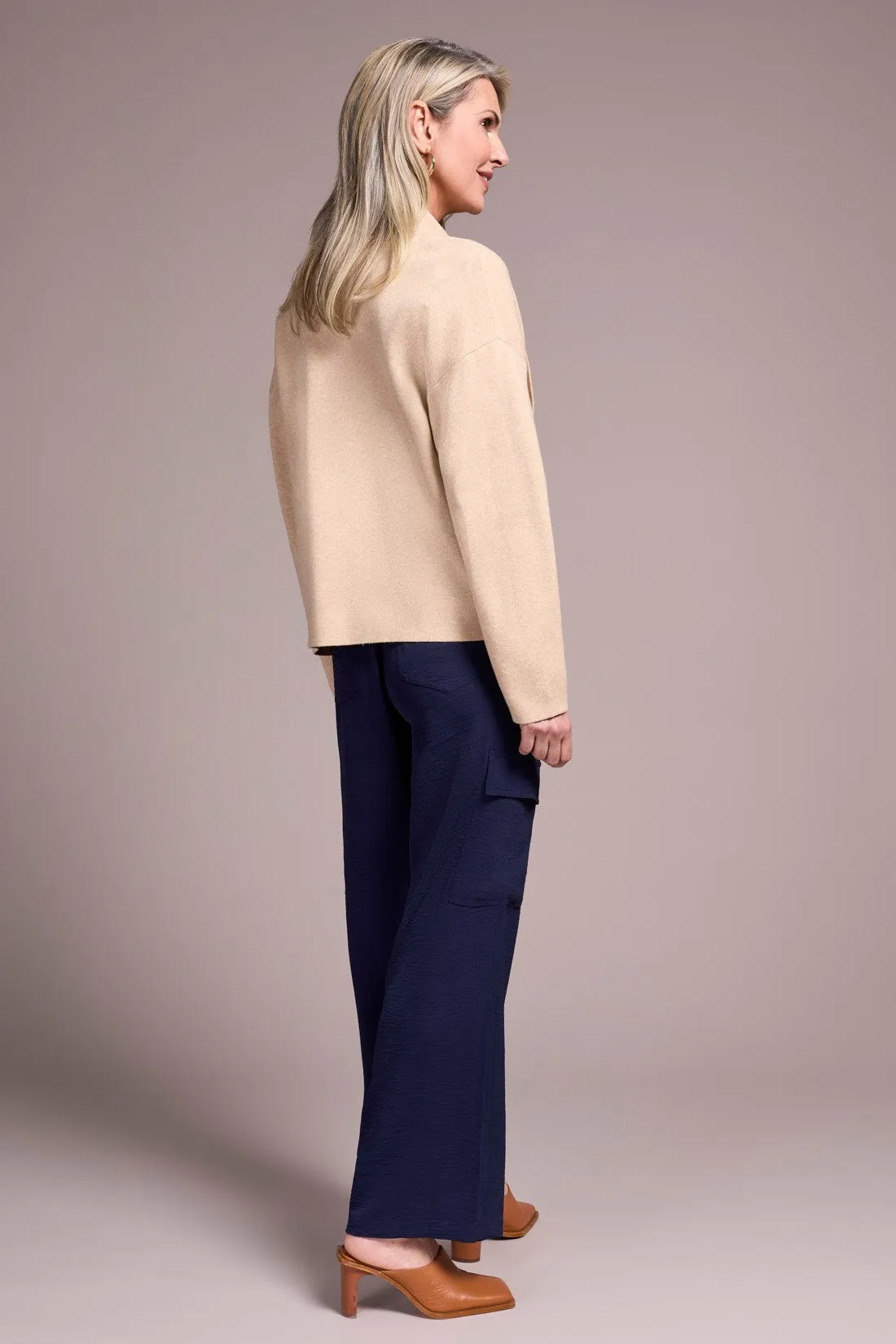 Double Knit Shawl Collar Coatigan-H latte sold by Tribal product image thumbnail 4