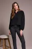 Airflow Long Sleeve Mandarin Collar Blouse-Black sold by Tribal