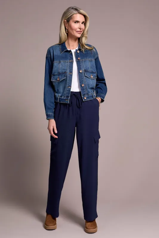 Classic Drop Shoulder Denim Jacket-Washedblue sold by Tribal
