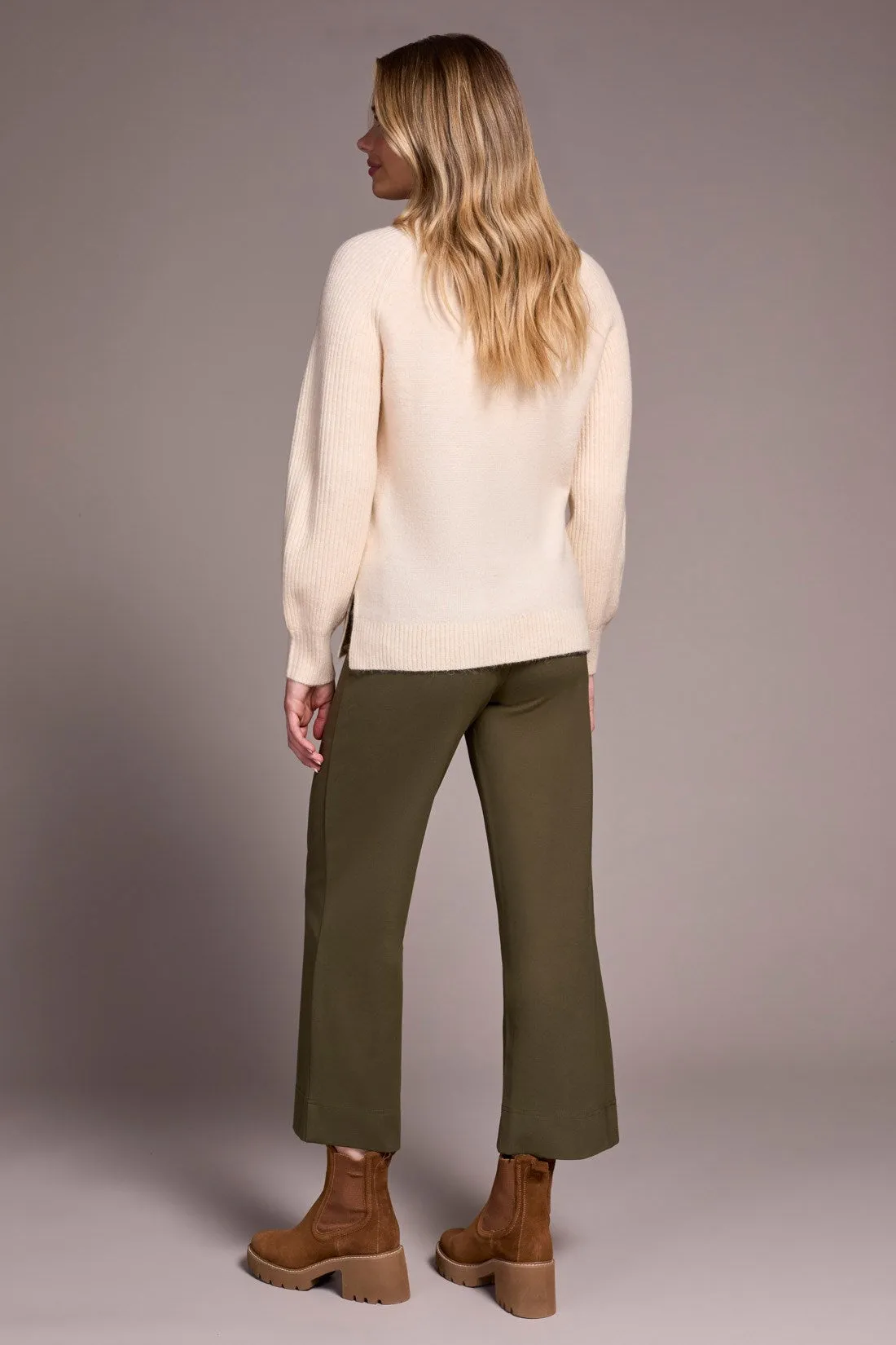 Long Puff Sleeve Mock Neck Sweater-Moonstone sold by Tribal product image thumbnail 4