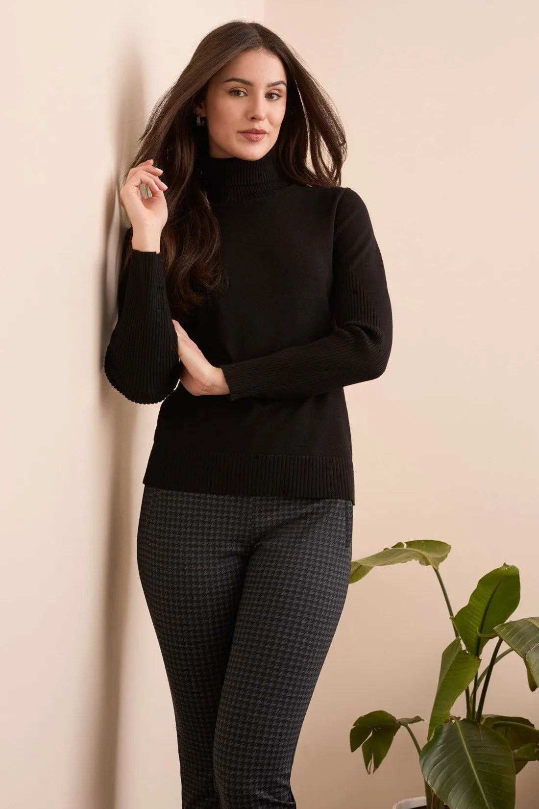 Lightweight Turtle Neck Sweater-Black sold by Tribal product image thumbnail 3