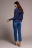 Cotton Yarn Button-Front Cardigan With Special Wash-Nightfall sold by Tribal