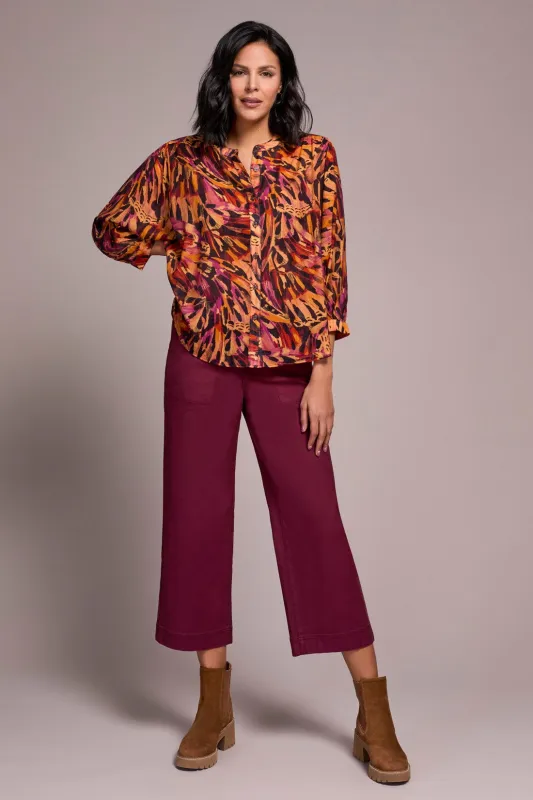 Flowy Dolman Sleeve Blouse-Roseberry sold by Tribal