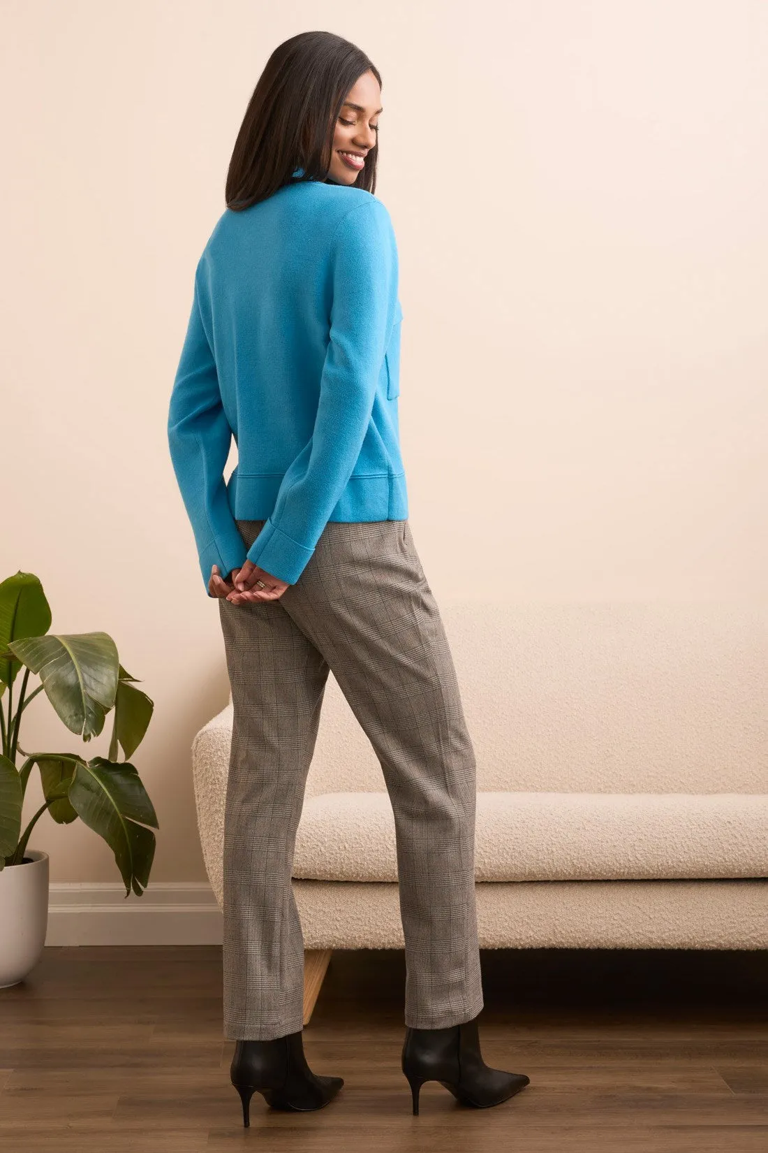Double Knit Collared Sweater Cardigan-Celestial sold by Tribal product image thumbnail 4