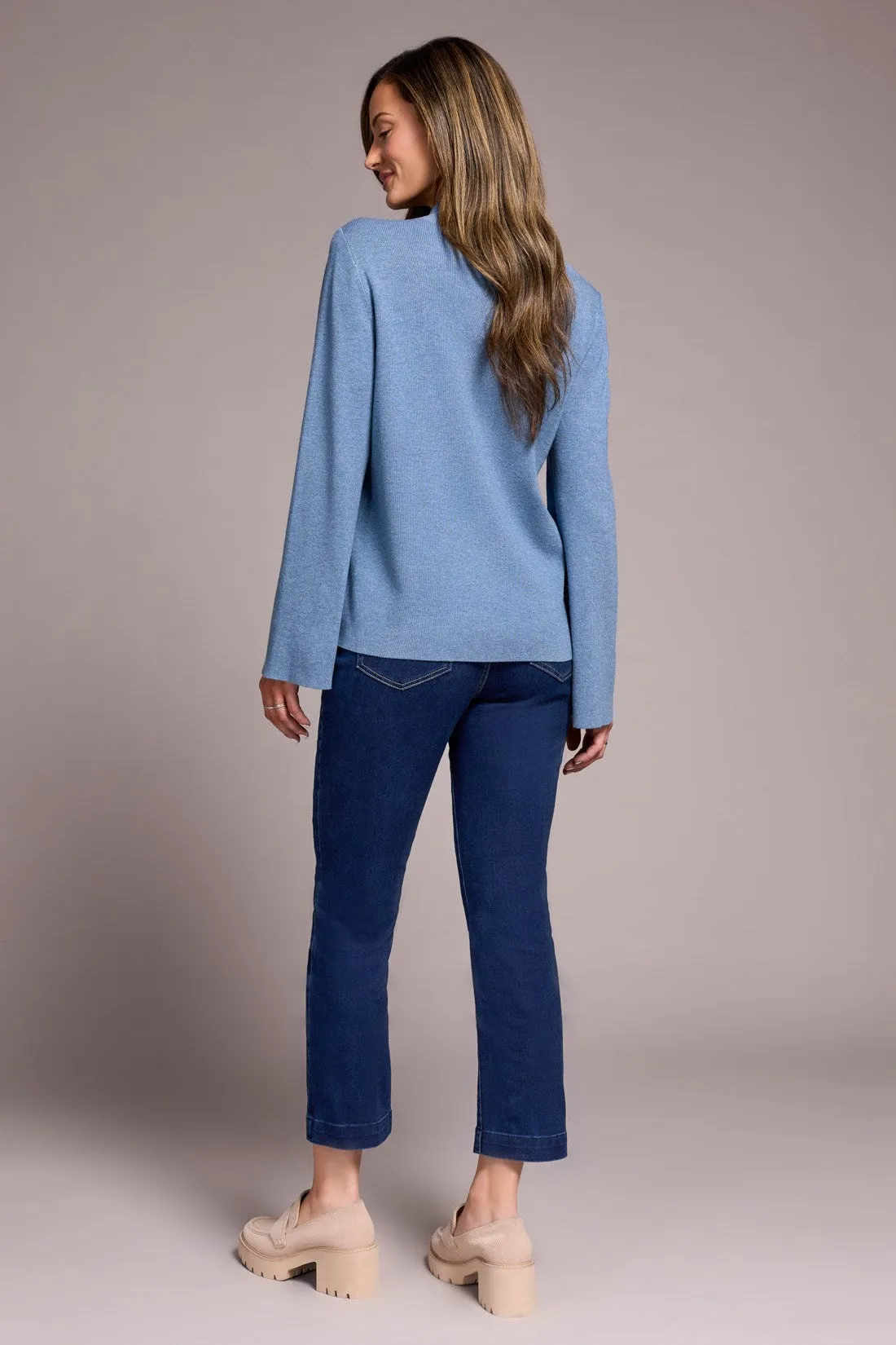 Long Sleeve Funnel Neck Sweater-H aqua sold by Tribal product image thumbnail 4