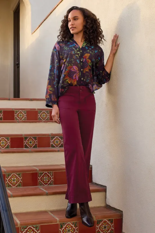 Flowy Dolman Sleeve Blouse-Nightfall sold by Tribal
