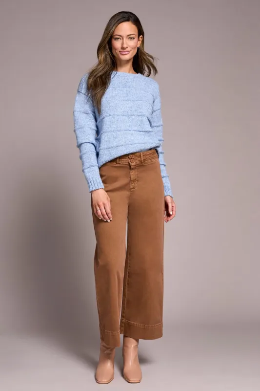 Comfort Stretch High Rise Palazzo Pants-Walnut sold by Tribal