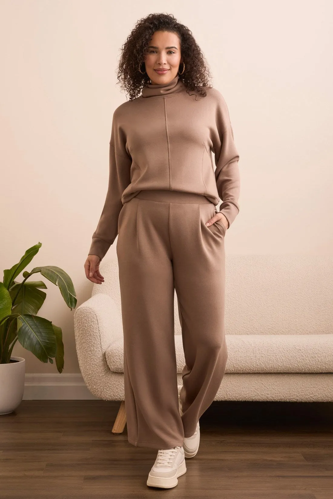 Techno Lux Wide Leg Pull-On Pants-Fossil sold by Tribal