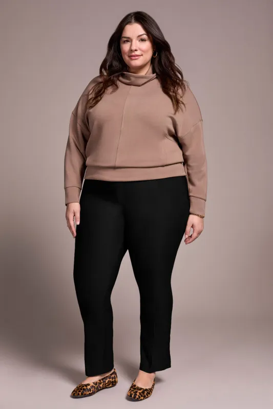 Bengaline Stretch Flatten It® Pull-On Pants-Black sold by Tribal