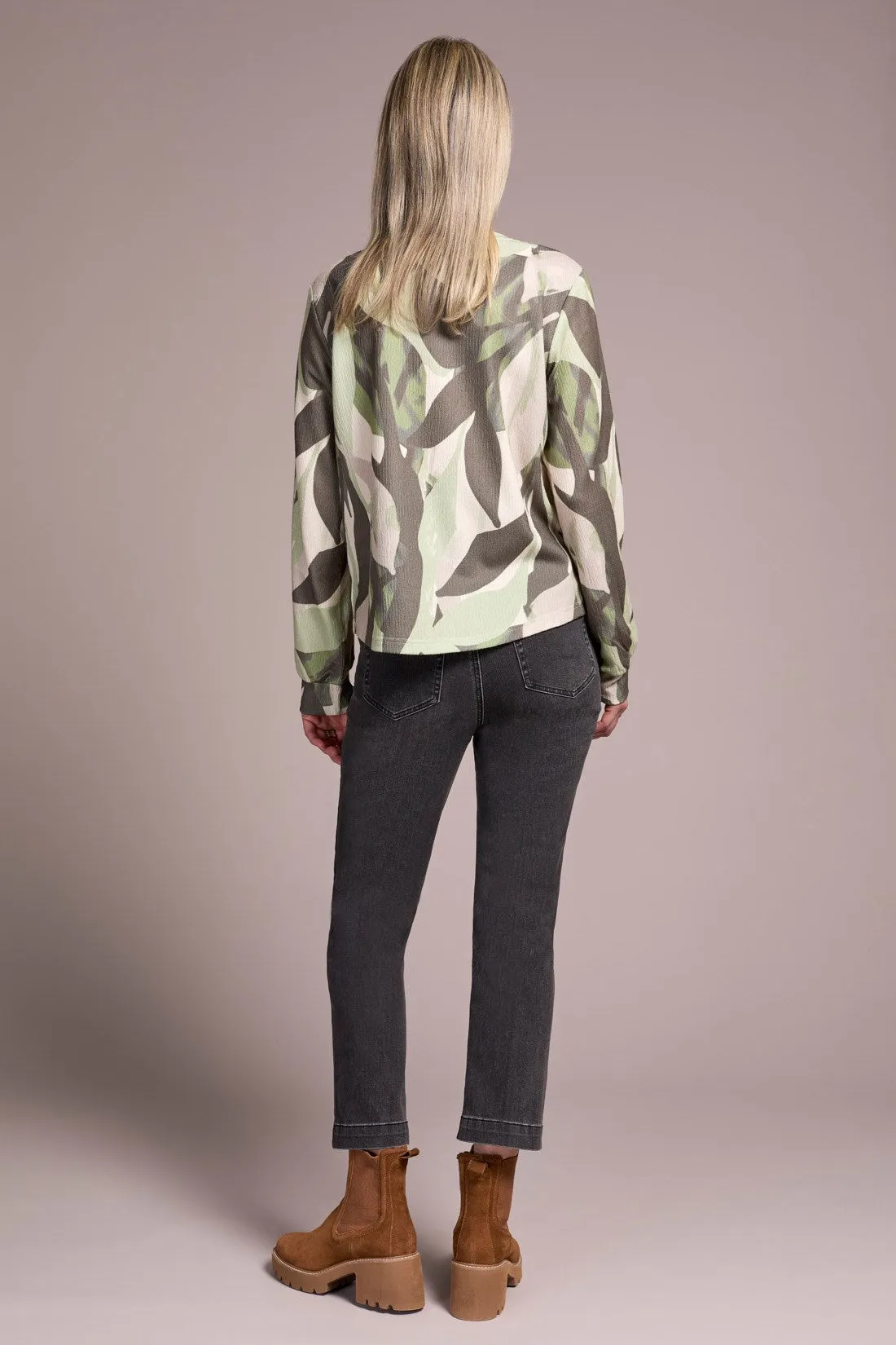 Printed Long Sleeve Crew Neck Knit Top-Ivy sold by Tribal product image thumbnail 4