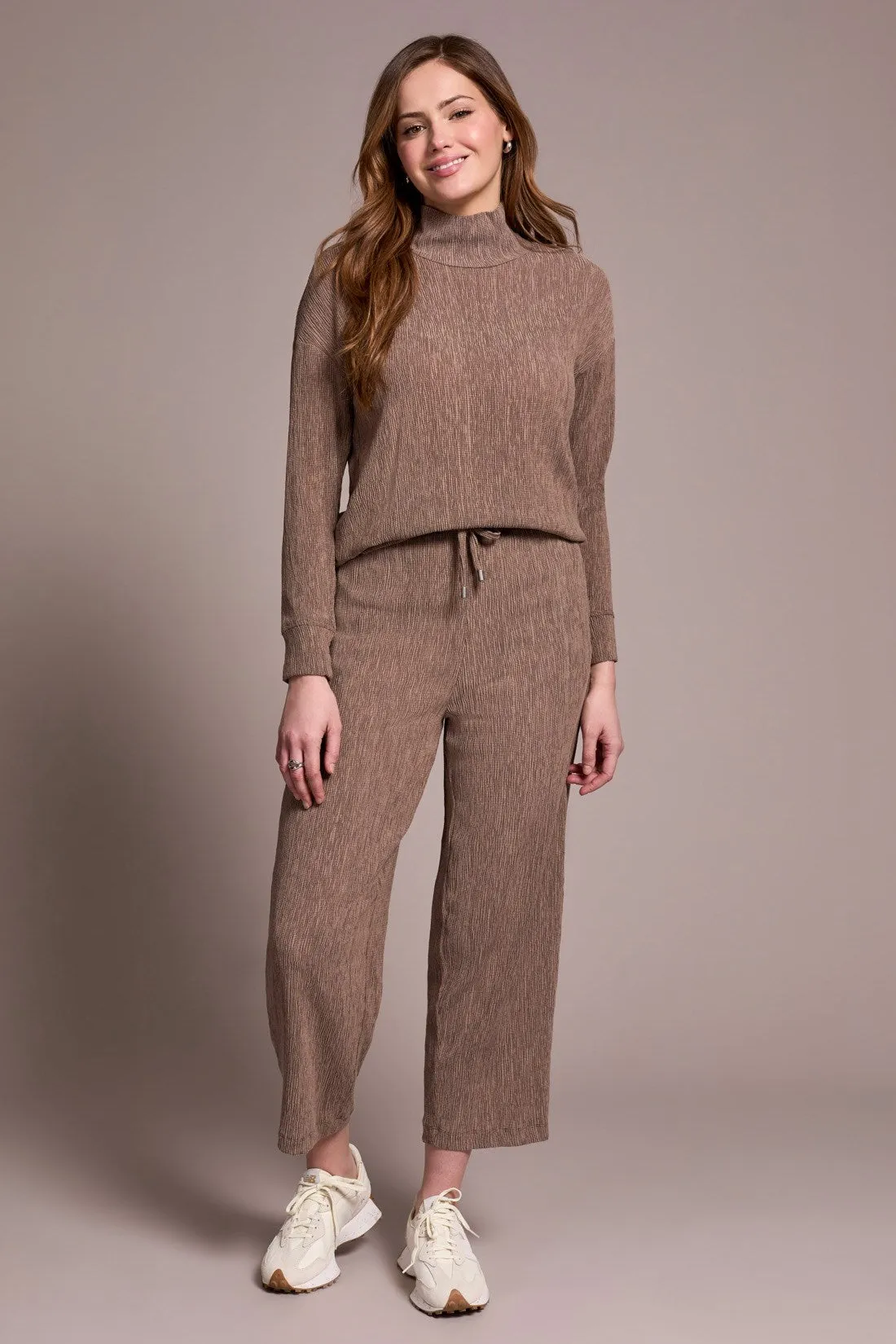 Two-Tone Crinkle Flowy Pant-Fossil sold by Tribal