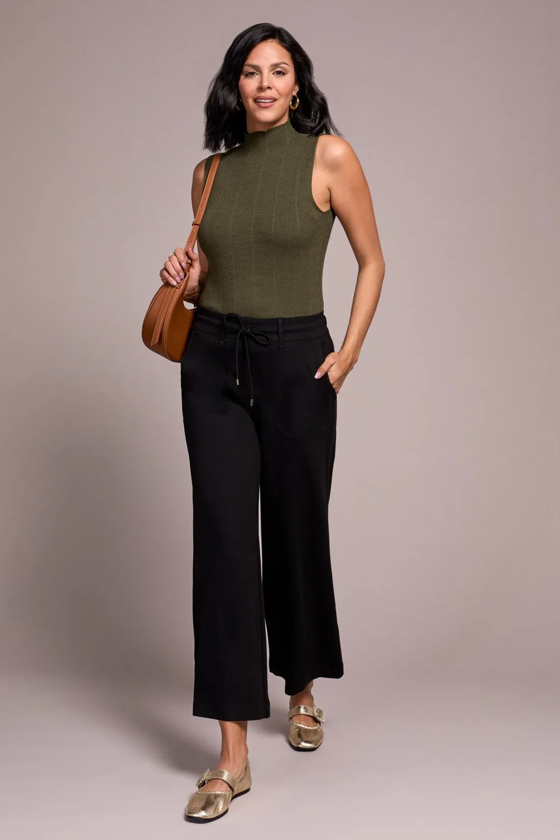 Signature Everybody Stretch Ponte Palazzo Pull-On Pants-Black sold by Tribal product image thumbnail 3