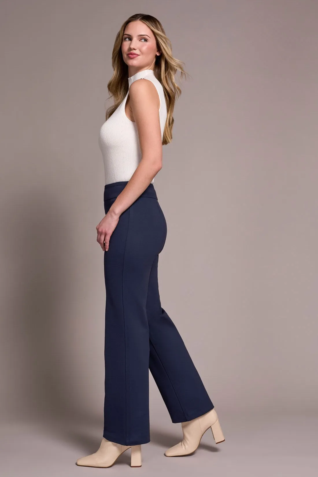 Signature Every Body Ponte Pull-On Pin Tuck Pants-Sapphire sold by Tribal product image thumbnail 3