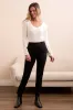 Signature Every Body Ponte Slim Cigarette Pull-On Pants-Black sold by Tribal
