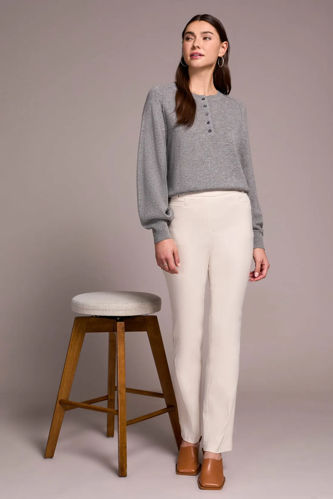 Petite Bengaline Flatten It® Pull-On Pants-Moonstone sold by Tribal product image thumbnail 3