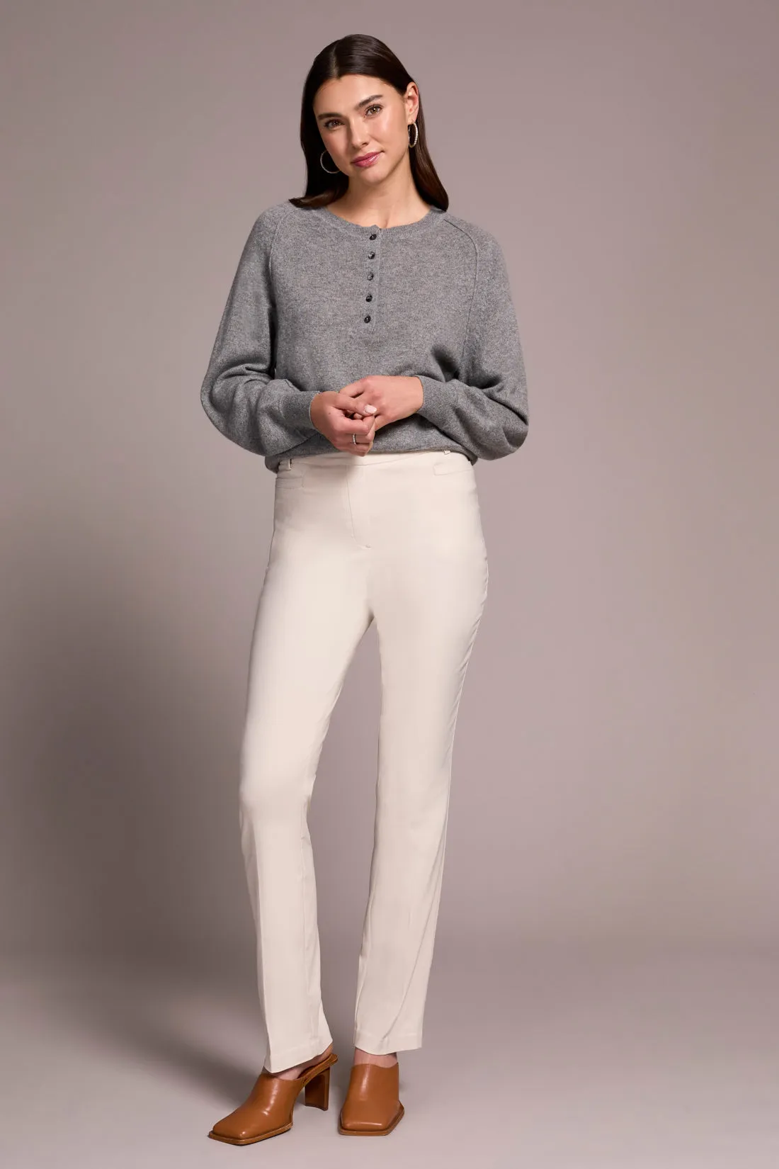 Petite Bengaline Flatten It® Pull-On Pants-Moonstone sold by Tribal product image thumbnail 2