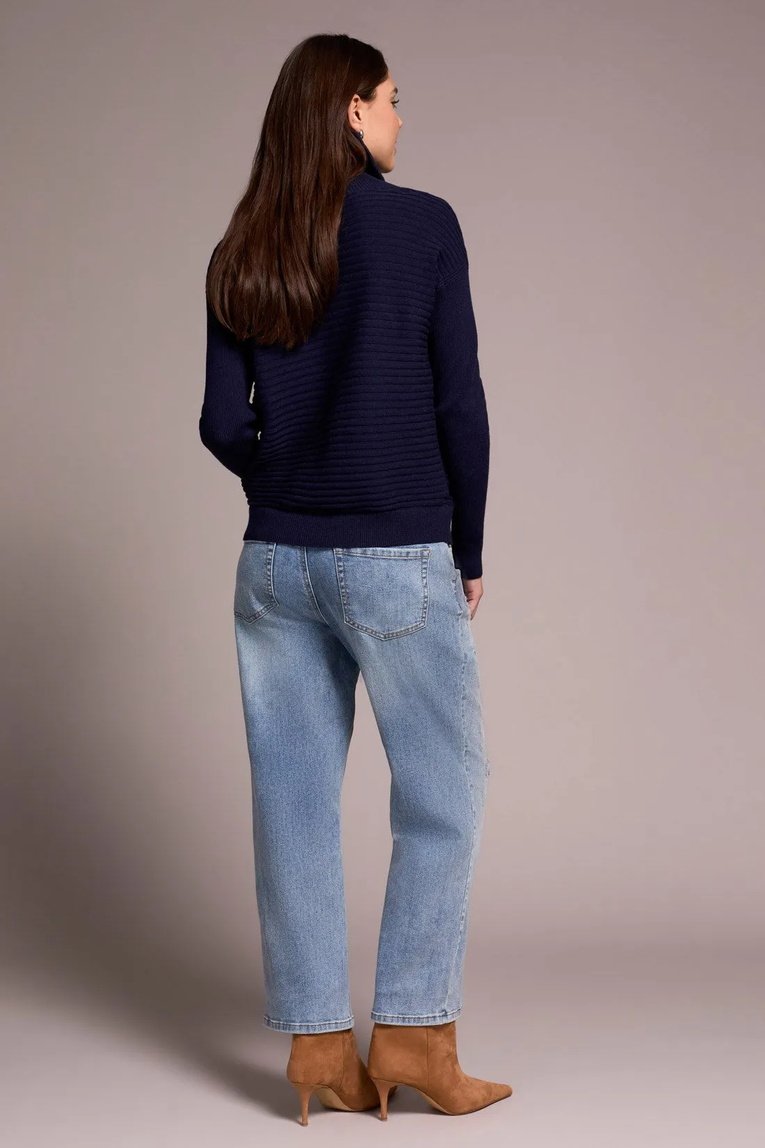 Soft Zip-Up V-Neck Sweater-Nightfall sold by Tribal product image thumbnail 4