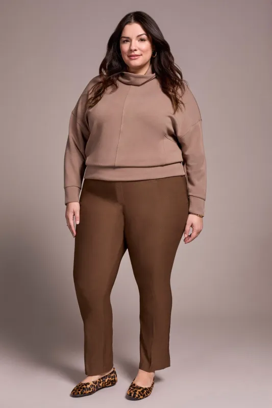 Bengaline Stretch Flatten It® Pull-On Pants-Wood sold by Tribal