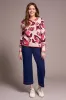 Fuzzy Double Knit Crew Neck Sweater-Cream sold by Tribal