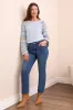 Audrey Boundless Stretch Denim Straight Leg Crop Jeans-Darknight sold by Tribal
