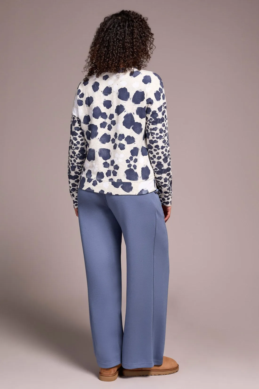 French Terry Long-Sleeve Crew Neck Top-H sandstone sold by Tribal product image thumbnail 4