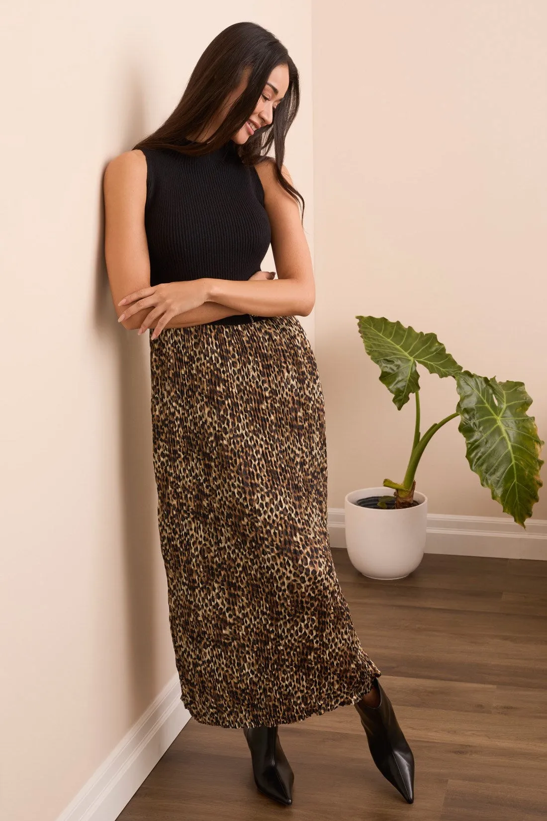 Sleeveless Twofer Lined Maxi Dress-Black sold by Tribal product image thumbnail 2