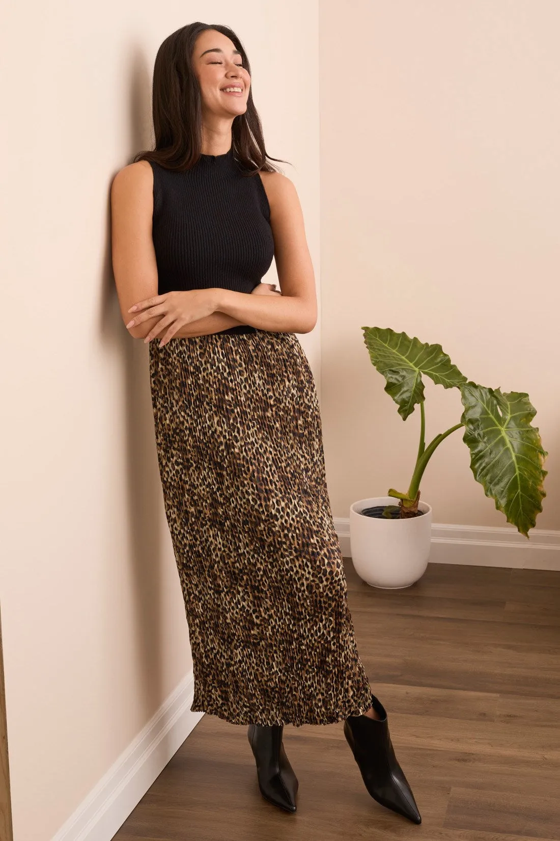 Sleeveless Twofer Lined Maxi Dress-Black sold by Tribal product image thumbnail 3