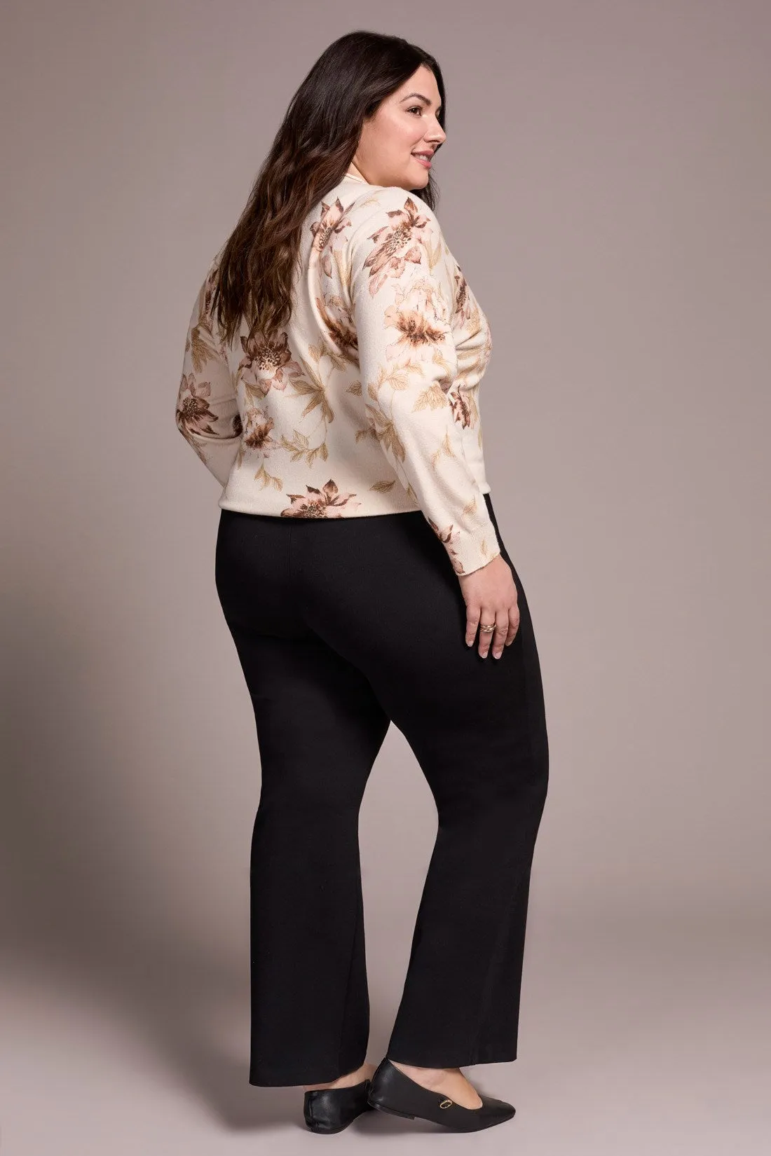 Signature Every Body Stretch Ponte Pull-On Pin Tuck Pants-Black sold by Tribal product image thumbnail 2