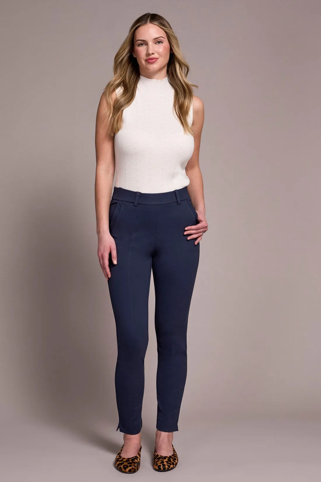 Signature Every Body Ponte Slim Cigarette Pull-On Pants-Sapphire sold by Tribal product image thumbnail 3