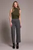 Signature Every Body Ponte High Rise Capri Pants-H charcoal sold by Tribal