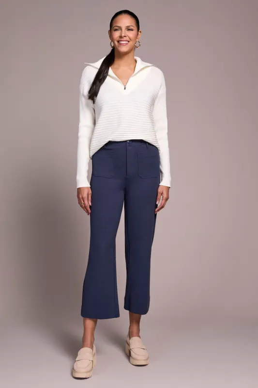 Signature Every Body Ponte High Rise Capri Pants-Sapphire sold by Tribal