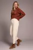 Soft Stretch Cordoroy High Rise Ankle Pant-Moonstone sold by Tribal