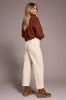 Soft Stretch Cordoroy High Rise Ankle Pant-Moonstone sold by Tribal