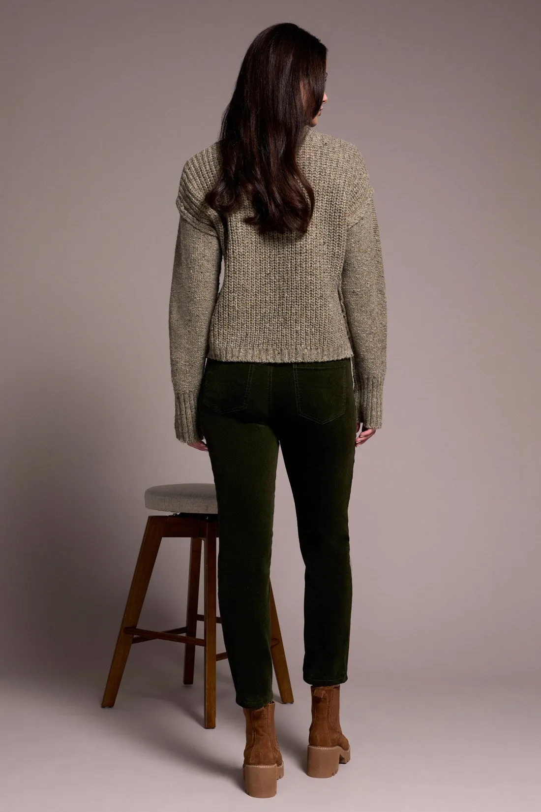 Multi Speckle Crew Neck Sweater-M oliveleaf sold by Tribal product image thumbnail 4