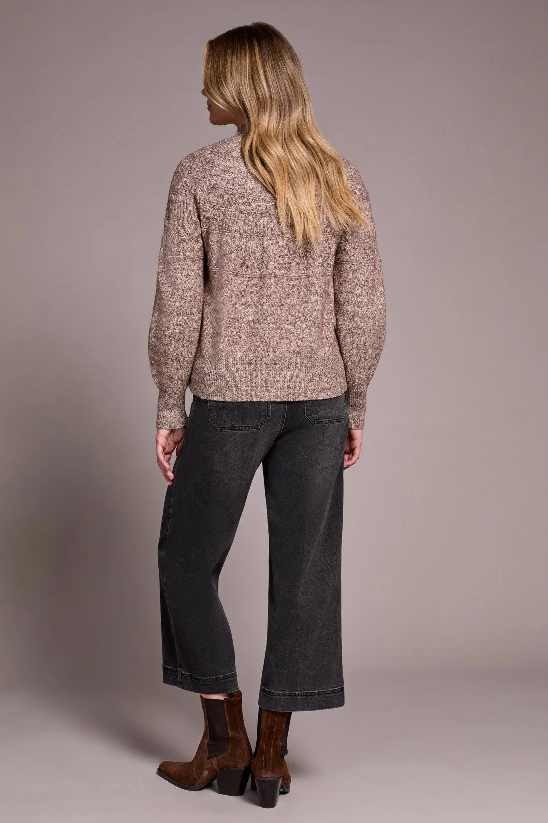 Two-Tone Mock Neck Sweater-Wood sold by Tribal product image thumbnail 4