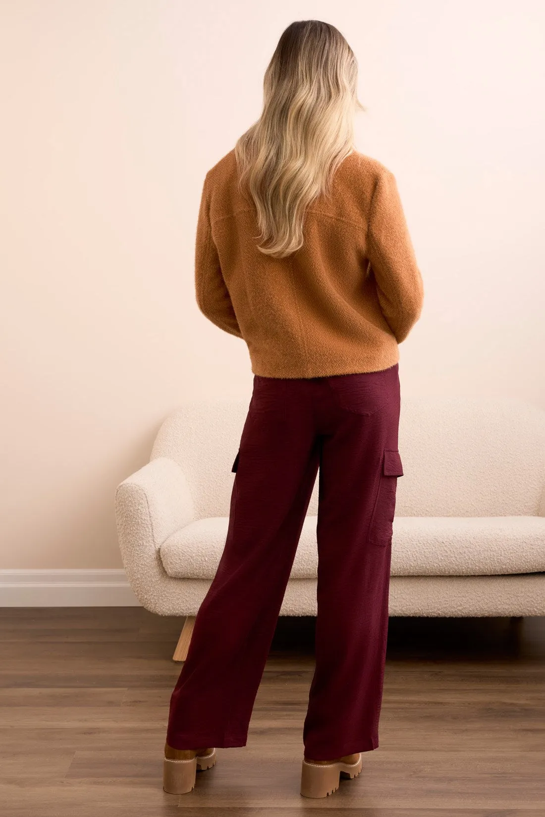 Super Soft Boucle Button-Front Jacket-Bran sold by Tribal product image thumbnail 4